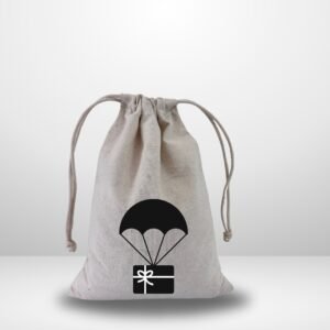 Parachute Gift Print Drawstring Pouch